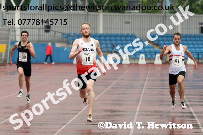 Senior mens 400 metres, Northern Championships, Sport City, Manchester. Photo: David T. Hewitson/Sports for All Pics